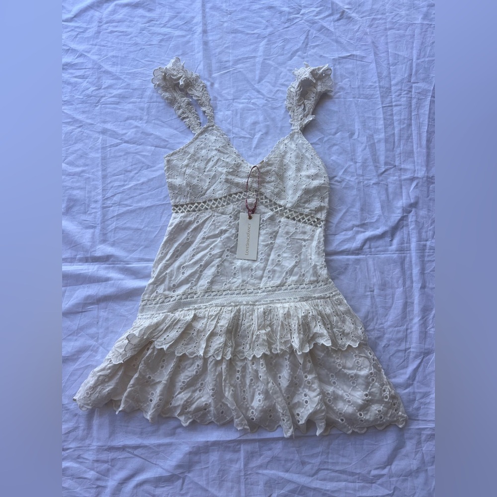 Loveshack Fancy Desra Dress In White Size 4 $495
Brand new with tags - Picture 2 of 7